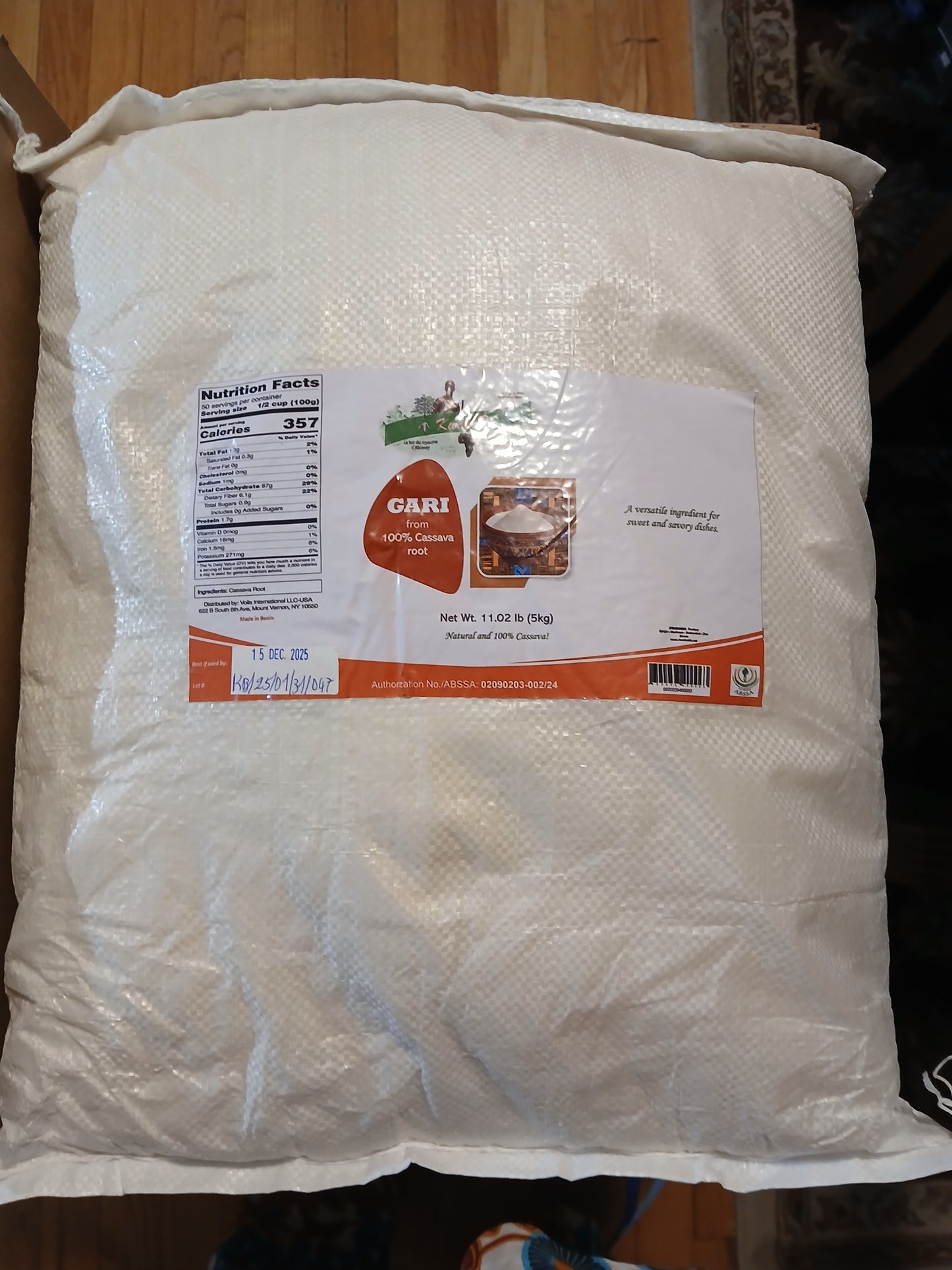 Cassava Gari (Gari de Manioc) – Bag of 5kg