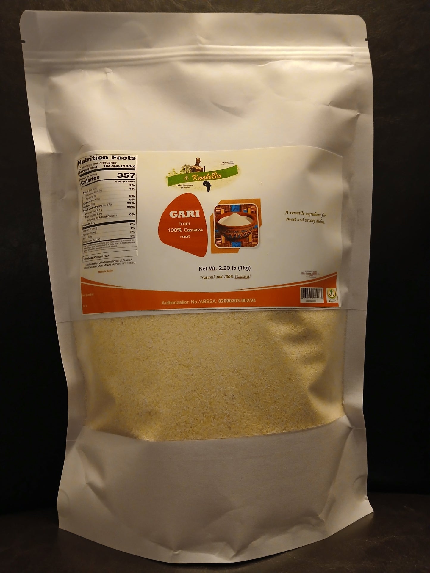 Cassava Gari (Gari de Manioc) – Bag of 1kg